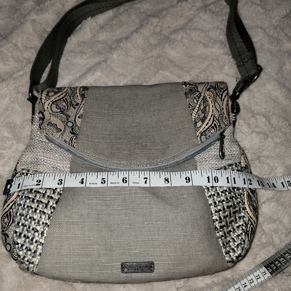 Sakroot Stylish Gray Woven Shoulder Bag